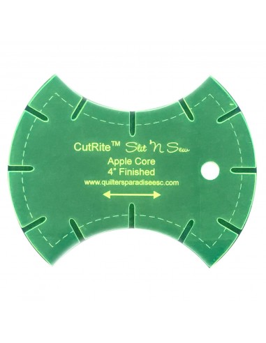 CutRite Slit N Sew Apple Core Template 4in Finished