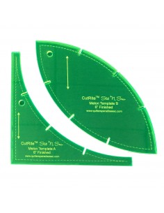 CutRite Slit N Sew Melon Template 6in Finished