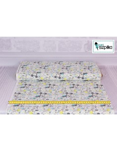 Tkanina bawełniana Myszka Miki Nursery Peekaboo 2