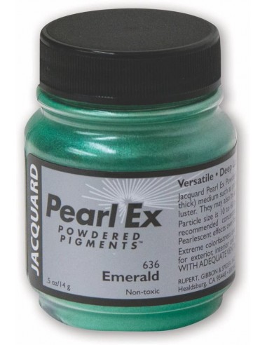 Pigment w proszku PearlEx Emerald 14g szmaragdowy 636