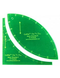 CutRite Slit N Sew Melon Template 8in Finished