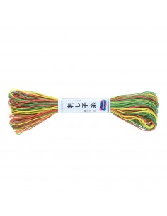 Nici do sashiko Olympus Variegated Green Red Yellow 20m