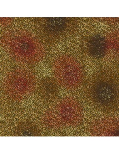 Coupon 84x110 cm Copper Texture Metallic cotton fabric