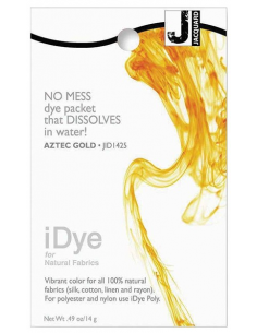 iDye 14g Aztec Gold natural fabric