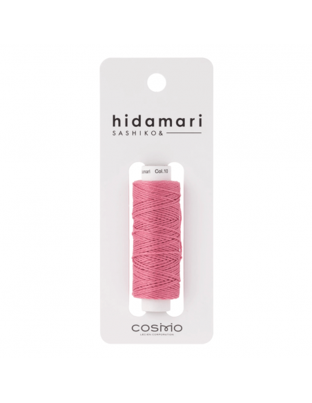 Cosmo Hidamari Sashiko Solid Thread 30 Meters Peony
