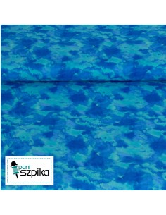 Kupon 18x110 cm tkanina bawełniana Blue Water Texture 2