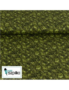 Tkanina bawełniana Green Pinecones 2