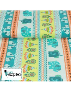 Boho Baby: Blue Green Novelty Stripe 2