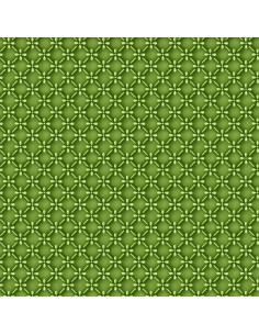 Emma's Garden Green Dimensional Geo Maywood cotton fabric...