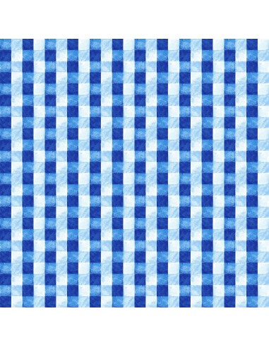 Blue Dreams: Blue Weave cotton fabric