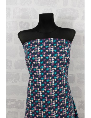 Knit printed jersey geometric pattern