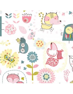 Whimsy Woodland 3 Wishes cotton fabric
