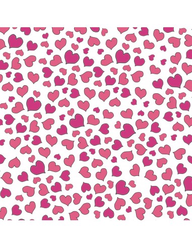 Love You Look Salon Hearts Loralie Designs cotton fabric 50 cm x 55 cm (1FQ)