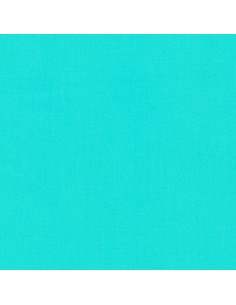 Cotton fabric solid Kona Pool turquoise