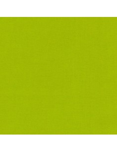 Cotton fabric solid Kona Peapod green