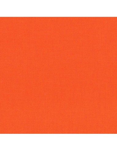 Cotton fabric solid Kona Carrot orange