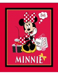 Panel kocykowy Myszka Minnie Shopping