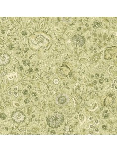 Tkanina bawełniana Green Floral