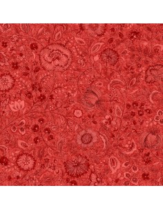Tkanina bawełniana Red Floral