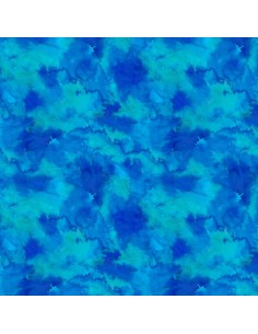 Kupon 18x110 cm tkanina bawełniana Blue Water Texture