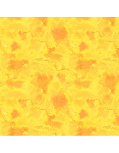 Kupon 112x110 cm tkanina bawełniana Yellow Water Texture