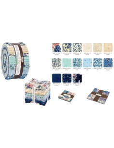 Layer cake Calista Cobalt 42 kwadraty 2