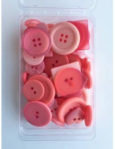 Party Pack Peachy buttons 55 pcs