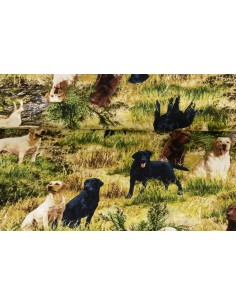 Tkanina bawełniana Grass Dogs 2