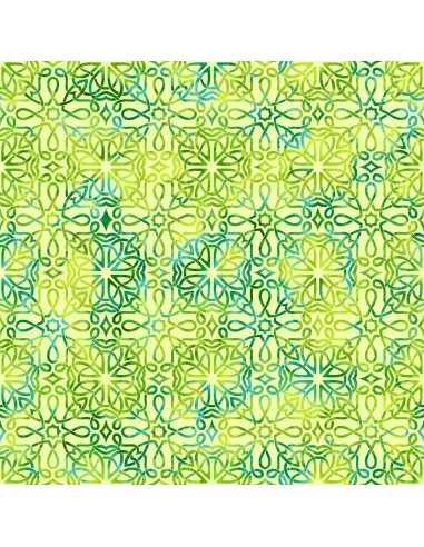 Green Celtic Knot Texture cotton fabric