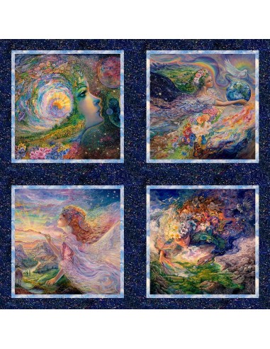 Multi Ray of Hope Small cotton fabric panel