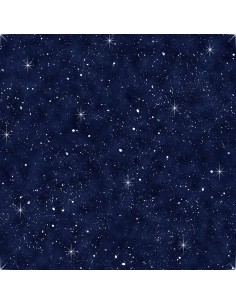 Tkanina bawełniana Navy Night Sky