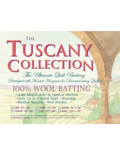 Batting Tuscany 100% Washable Wool 81in x 96in Full 2