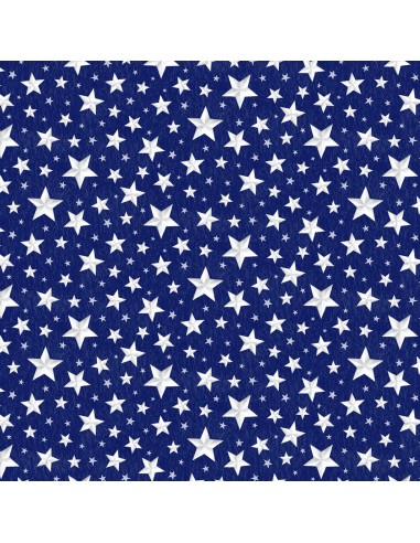 Blue Allover Stars Wimington cotton fabric