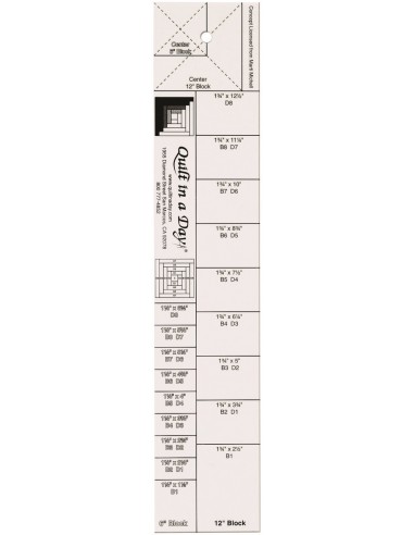 The Log Cabin Ruler 6in and 12in