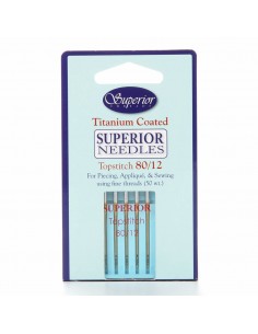 Superior Totpstitch needles 80/12 5 pcs