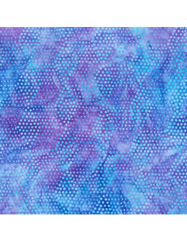 Grape Dot Batik cotton fabric