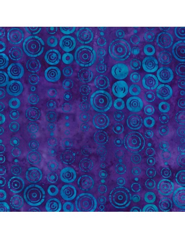 Purple Dot Batik cotton fabric