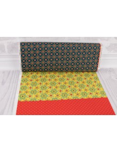 Wildflower Boutique Fat Quarter Red Green Riley Blake... 2