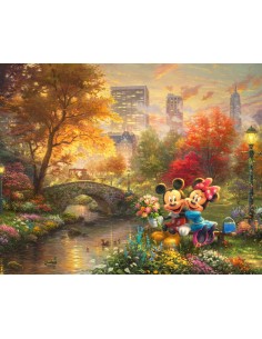 Panel bawełniany Mickey & Minnie Central Park