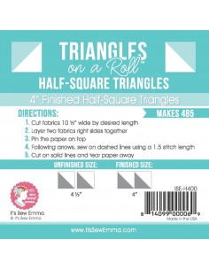 Papier do szycia HST Triangles on a Roll 4in 2
