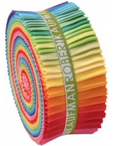 Jelly Roll Kona Cotton Solids Bright Palette 41 szt.
