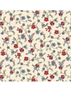 Tkanina bawełniana Cream Flowery