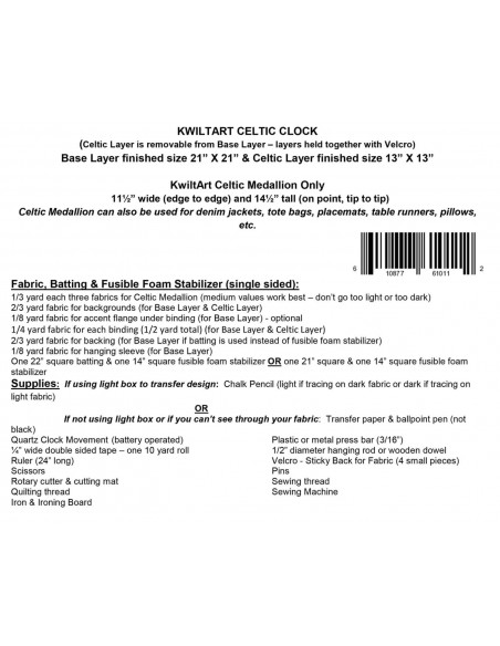 Celtic Clock pattern