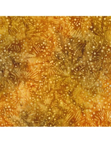 Gold Batik cotton fabric