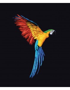 Panel bawełniany It’s A Crayola World Parrot