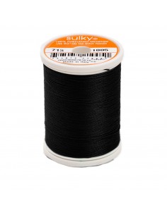 Nici do pikowania 12wt bawełniane Black 300 m czarne
