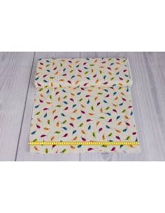 Tkanina bawełniana Rainbow Little Love Doves 2