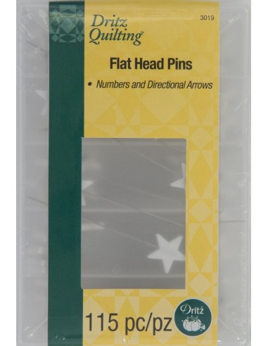 Flathead Numbered & Directional Pins 115ct