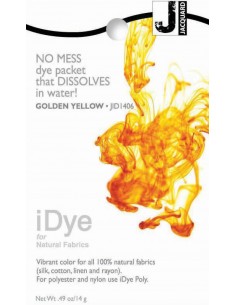 iDye 14g Gold Yellow natural fabric