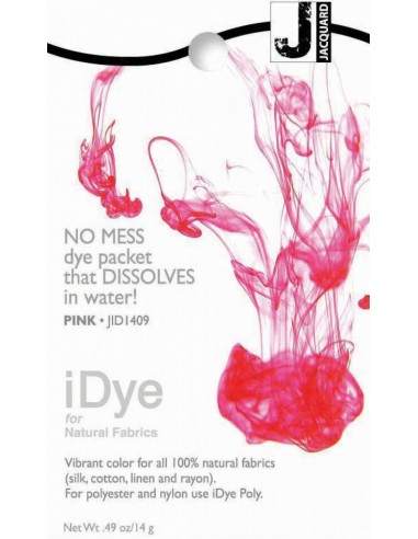 iDye 14g Pink natural fabric